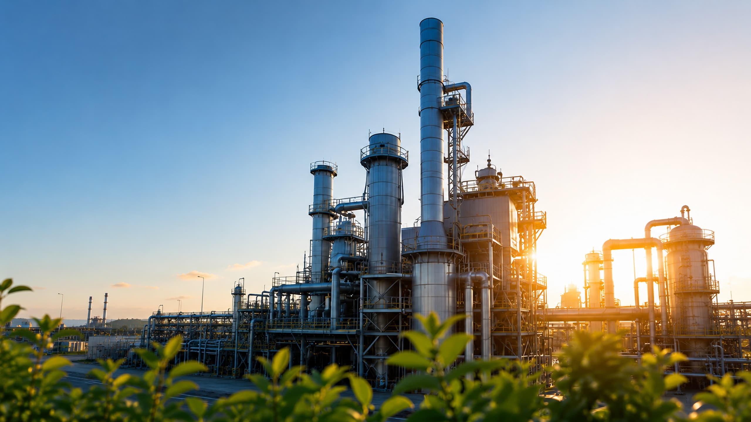 Industrieanlage mit Energiemanagement-Optimierung